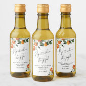 彼女ポップ・アートのがポップリトルかわいこちゃん赤ちゃんシャワー時 ワインラベル (ボトル)