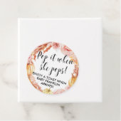 彼女ポップ・アートのがポップ秋ベビーシャワーメッセージカード フェイバータグ (インサイチュ)