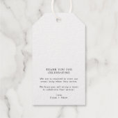 彼女ポップ・アートのがポップ銀箔お願いギフトラベル ギフトタグ (裏面)