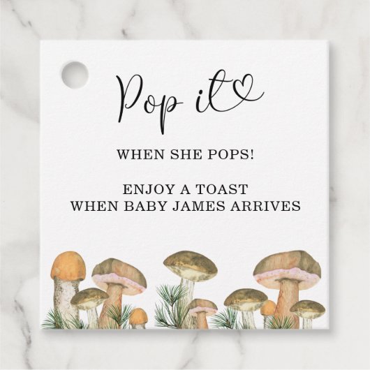 彼女ポップ・アートのがポップ – キノコ – フェイバータグ (正面)