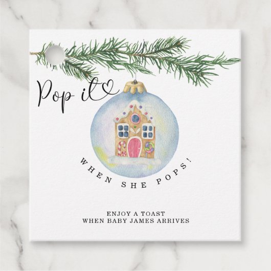 彼女ポップ・アートのがポップ – 冬の枝 – フェイバータグ (正面)