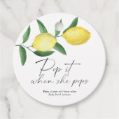 彼女ポップ・アートのがポップ – 柑橘類レモン – フェイバータグ (正面)