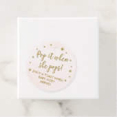 彼女ポップ・アートのがミニワインボトルラベルをポップするとき、好意 フェイバータグ (インサイチュ)