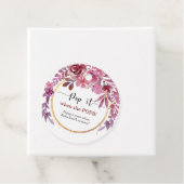 彼女ポップ・アートのがリラと金ゴールド紙吹雪をポップするときだ フェイバータグ (インサイチュ)