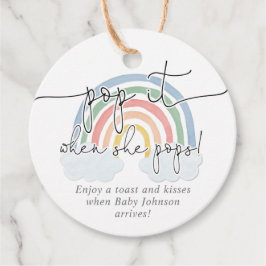 彼女ポップ・アートのがレインボーパステルの水彩画をポップする時に フェイバータグ