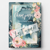 彼女ポップ・アートのが姓を変えているシャンパン フォトプラーク (正面)