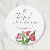 彼女ポップ・アートのが花束の花をポップすエレガントるとき フェイバータグ (正面)