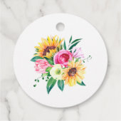 彼女ポップ・アートのが赤ちゃんシャワーのポップをメッセージカード フェイバータグ (裏面)