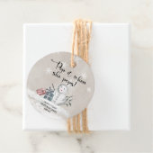 彼女ポップ・アートのが赤ちゃんシャワーをポップする時は冬 フェイバータグ (インサイチュ)