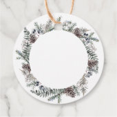 彼女ポップ・アートのが赤ちゃんシャワーメッセージカードをポップする冬 フェイバータグ (裏面)