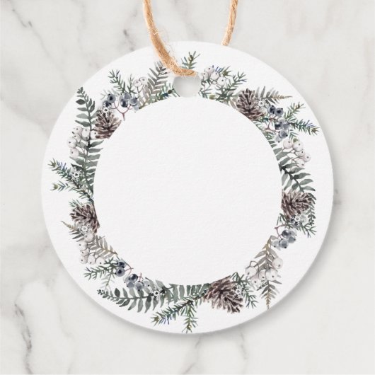 彼女ポップ・アートのが赤ちゃんシャワーメッセージカードをポップする冬 フェイバータグ (裏面)