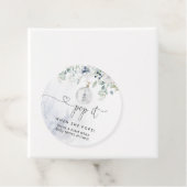 彼女ポップ・アートのが赤ちゃんシャワーメッセージカードをポップする冬 フェイバータグ (インサイチュ)