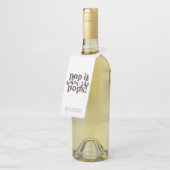 彼女ポップ・アートのが赤ん坊のシャワーをポップするとき ボトルネックタグ (アングル)