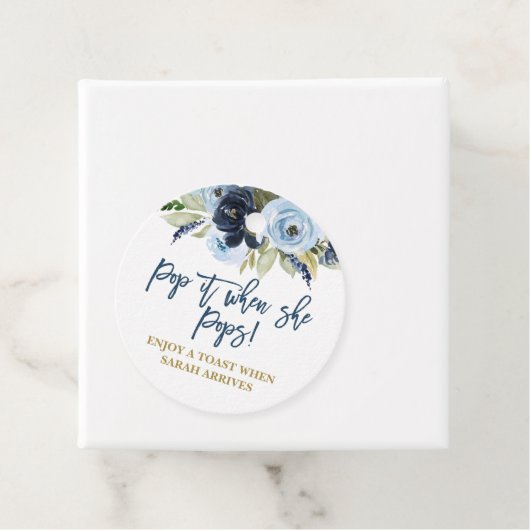 彼女ポップ・アートのが青いフローラをポップするとき フェイバータグ (インサイチュ)