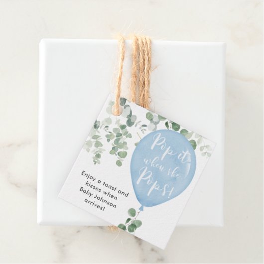 彼女ポップ・アートのが風船の緑をポップしたとき フェイバータグ (インサイチュ)