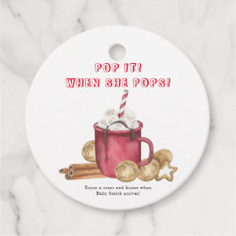 彼女ポップ・アートののポップだ！クリスマスクッキーとココア フェイバータグ