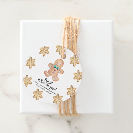 彼女ポップ・アートののポップだ!クリスマスクッキー フェイバータグ (インサイチュ)