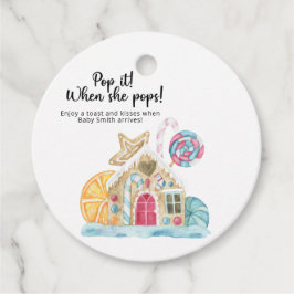 彼女ポップ・アートののポップだ！クリスマスハウス フェイバータグ