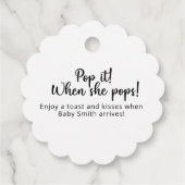 彼女ポップ・アートののポップだ!クリスマスハウス フェイバータグ (裏面)