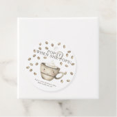 彼女ポップ・アートののポップだ！コーヒー赤ちゃんシャワー フェイバータグ (インサイチュ)