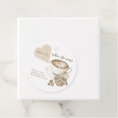 彼女ポップ・アートののポップだ!コーヒー赤ちゃんシャワー フェイバータグ (インサイチュ)