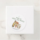 彼女ポップ・アートののポップだ！ピザとブリュース赤ちゃんシャワー フェイバータグ (インサイチュ)