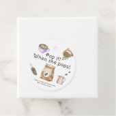 彼女ポップ・アートののポップだ！ベビーは赤ちゃんシャワーを浴びている フェイバータグ (インサイチュ)