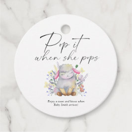 彼女ポップ・アートののポップの時 – 小羊 – フェイバータグ