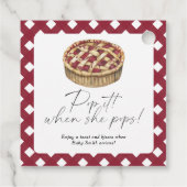 彼女ポップ・アートののポップ時に – パイ赤ちゃんシャワー フェイバータグ (裏面)