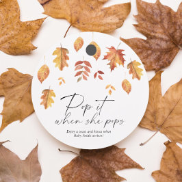 彼女ポップ・アートののポップ – 葉の秋- フェイバータグ