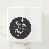 彼女ポップ・アートののポップ、赤ちゃんシャワーラベル、黒板 フェイバータグ (インサイチュ)