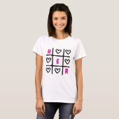彼女モダンのバレンタインデー Tシャツ (正面フル)