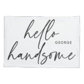 彼女モダンのモダン白黒贈与枕ケース 枕カバー (裏面-左)