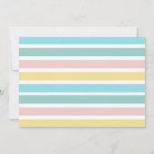 彼女モダンはベビーシャワーのポップ・アートの招待状 招待状 (裏面)