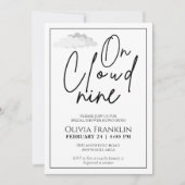 彼女モダンは雲九ブライダルシャワーだ 招待状 (正面)