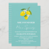 彼女ユニークは彼女の主な絞りブライダルシャワーを見つけた 招待状 (正面/裏面)