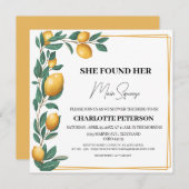 彼女ユニークは彼女の主な絞りブライダルシャワーを見つけた 招待状 (正面/裏面)