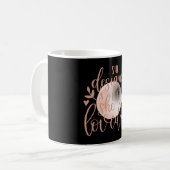 彼女ユニークは月を愛する生活を設計した コーヒーマグカップ (正面左)