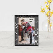 彼女ユーモアのあるがギフト用挨拶状であることを証明する女性 カード (黄色い花)