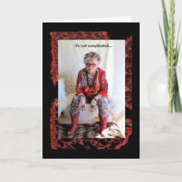 彼女ユーモアのあるの人生は幻想だと言う女性 カード