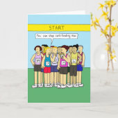 彼女ランニングのの食べ愛想 カード (黄色い花)