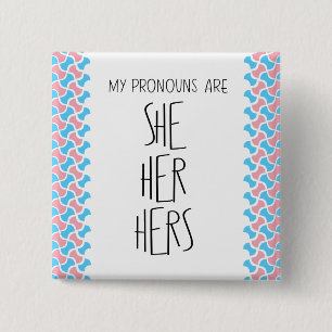 彼女代名詞(She/Her/Hers) 缶バッジ