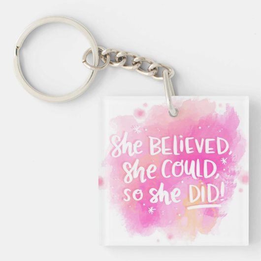 彼女信じはそうすることができた キーホルダー (正面)