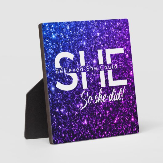 彼女信じはそうすることができた フォトプラーク (正面)