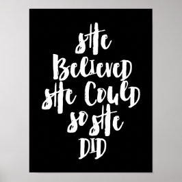 彼女信じはそうすることができた ポスター