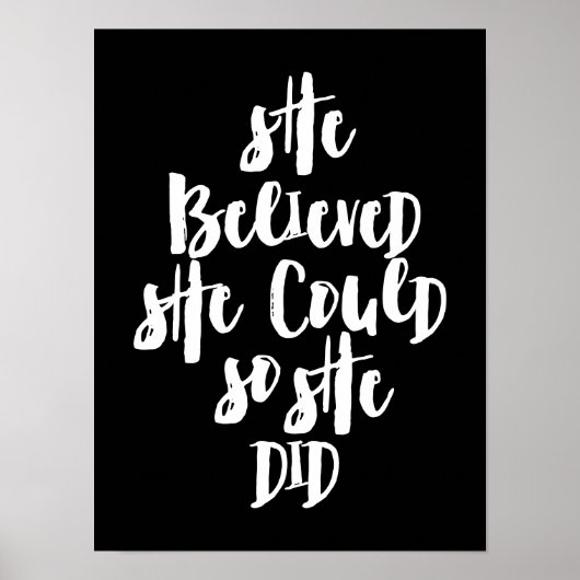 彼女信じはそうすることができた ポスター (正面)