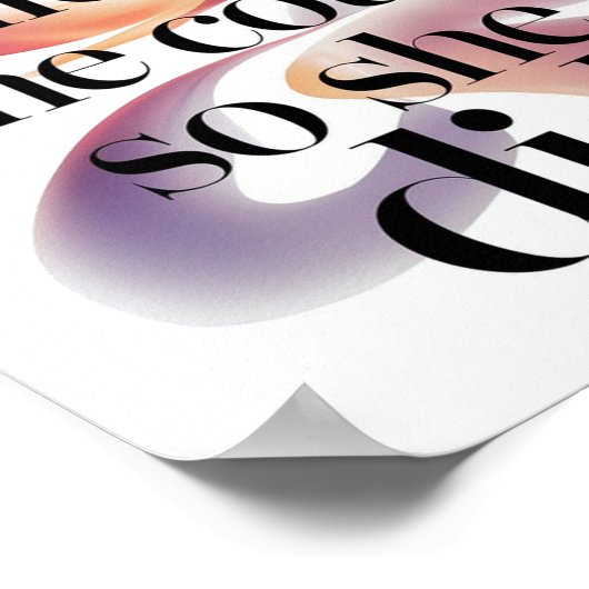 彼女信じはそうすることができた ポスター (角)