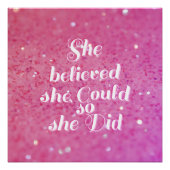 彼女信じはそうすることができた ポスター (正面)