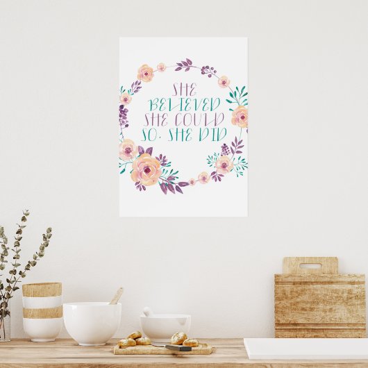 彼女信じはそうすることができた ポスター (キッチン)