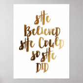 彼女信じはそうすることができた ポスター (正面)